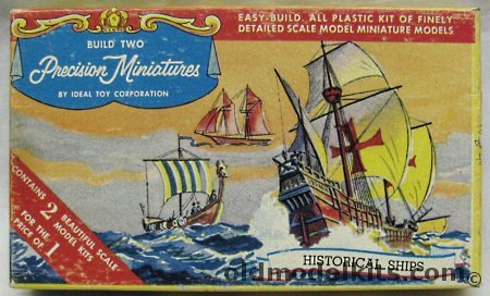 Ideal Santa Maria Precision Miniature Historical Ships, 3756-40 plastic model kit